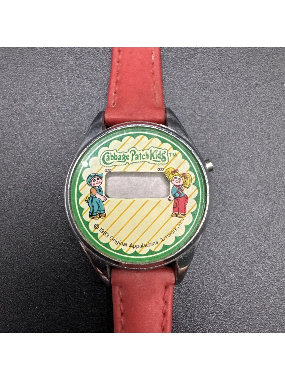 Vintage 1980s Cabbage Patch Kid Watch With Red Band - Untested- Needs A Battery